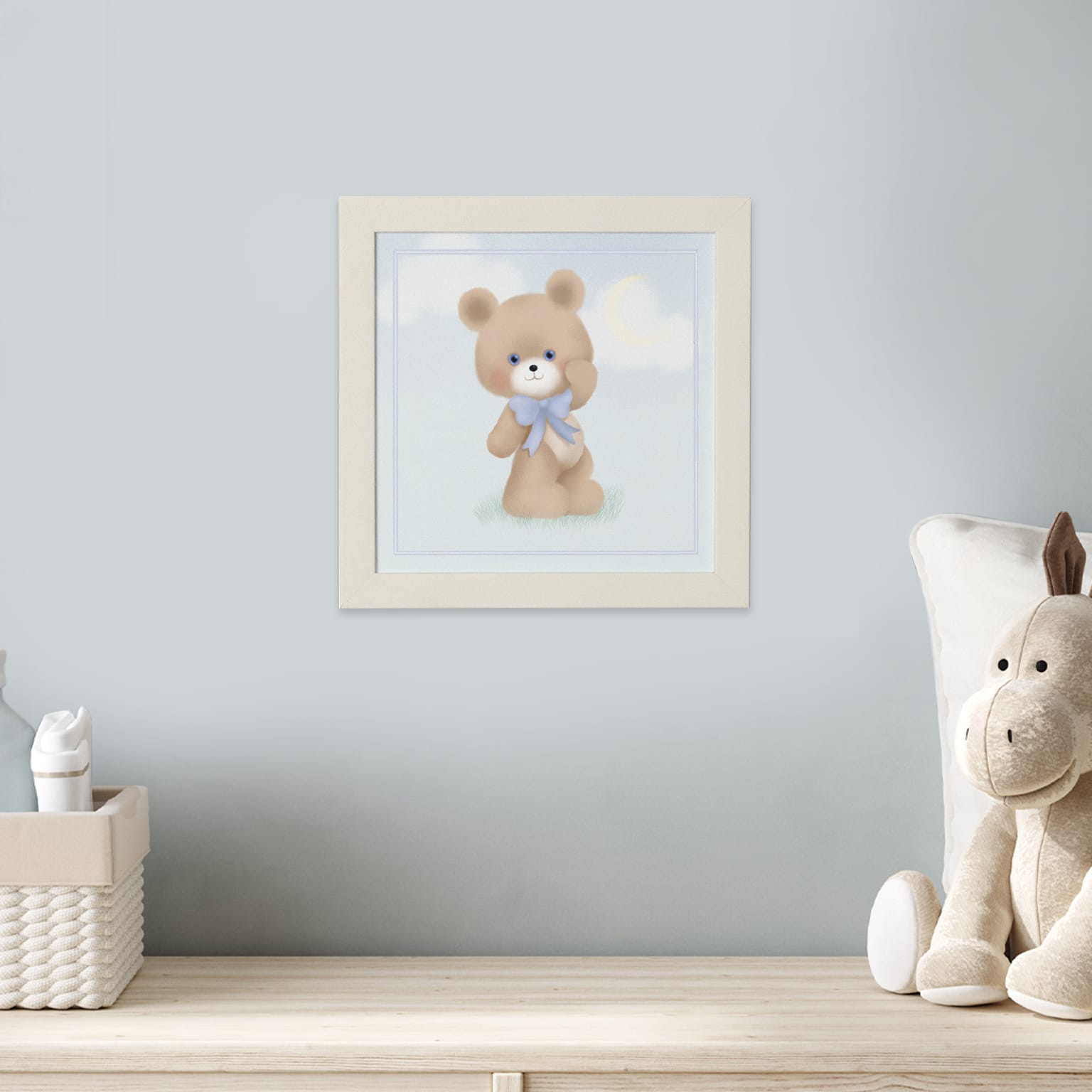 Quadro com Moldura e Vidro Bear